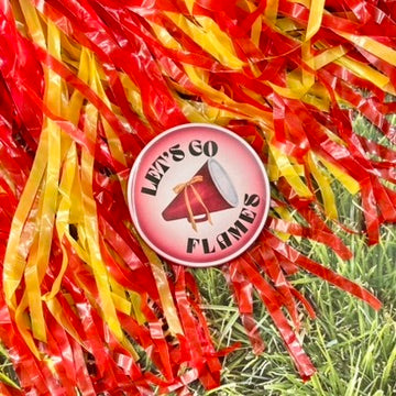 Let's Go Flames Glow Button
