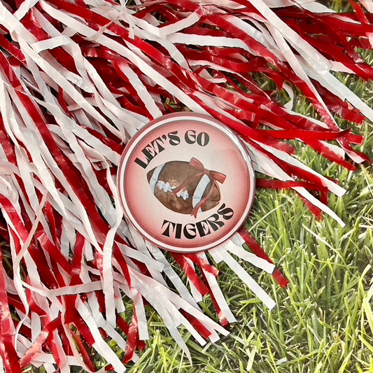 Let's Go Tigers Glow Button