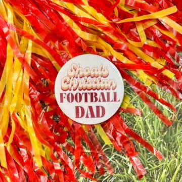 Shoals Christian Retro Football Parent Button