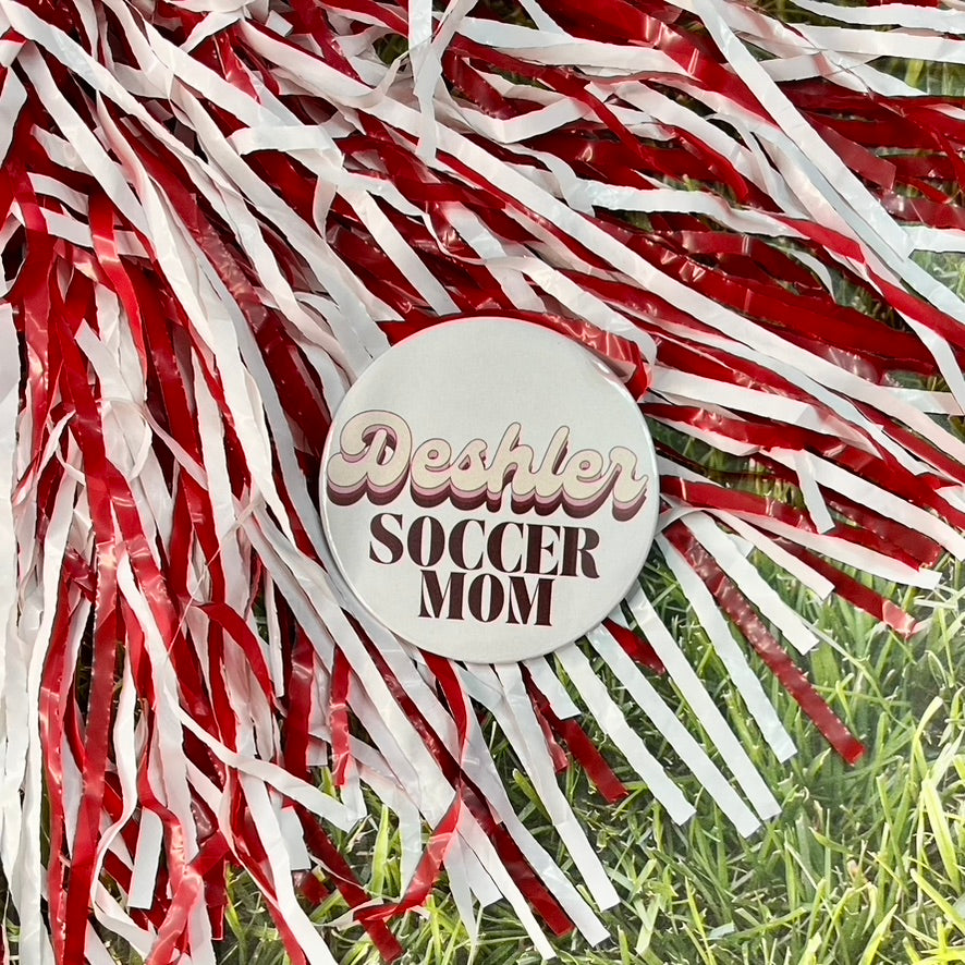 Deshler Retro Soccer Parent Button