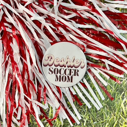 Deshler Retro Soccer Parent Button