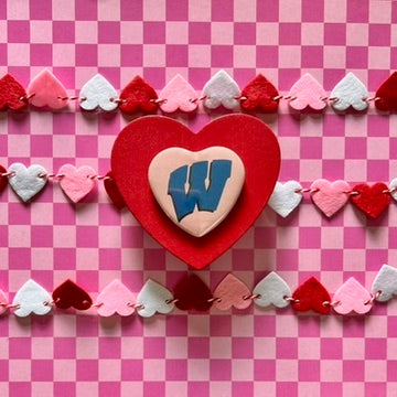 Wilson Warriors Logo Heart Button