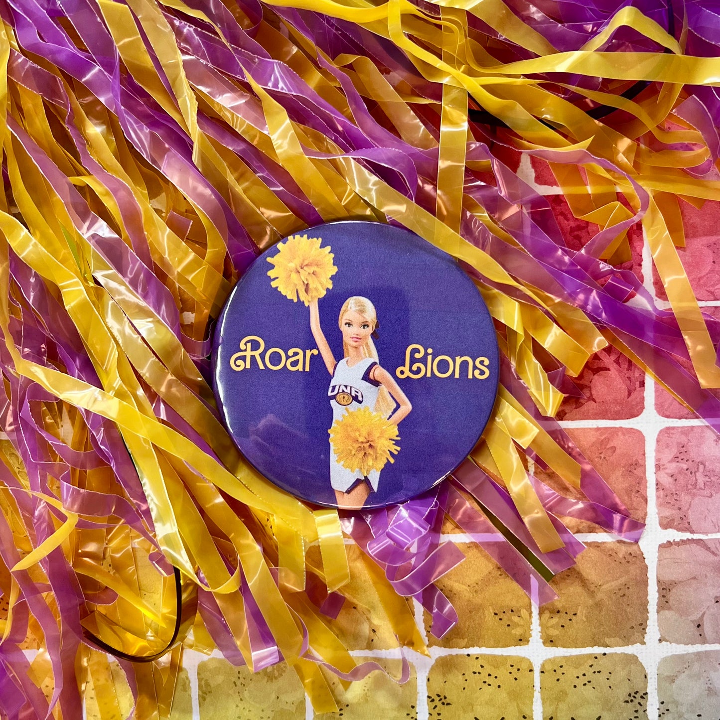 Roar Lions UNA Barbie Button