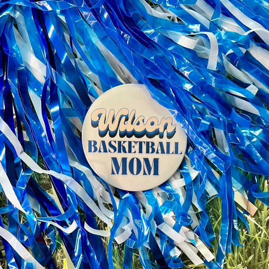 Wilson Retro Basketball Parent Button