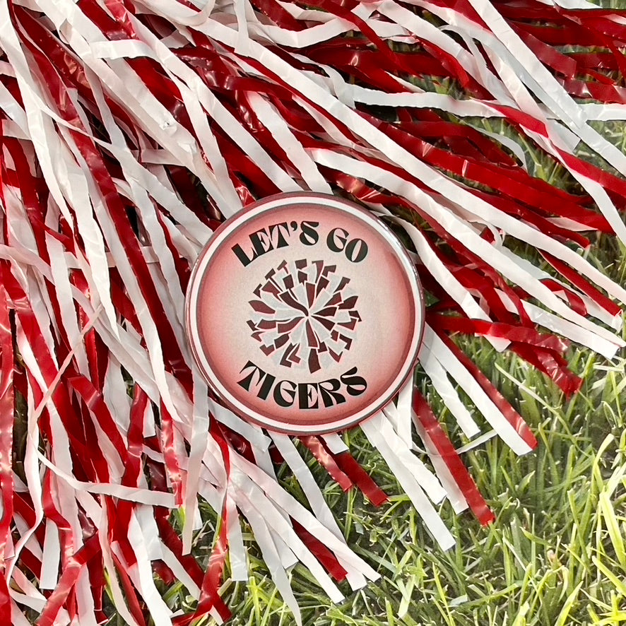 Let's Go Tigers Glow Button