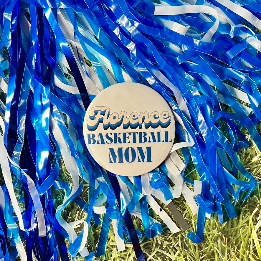 Florence Retro Basketball Parent Button