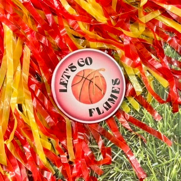 Let's Go Flames Glow Button
