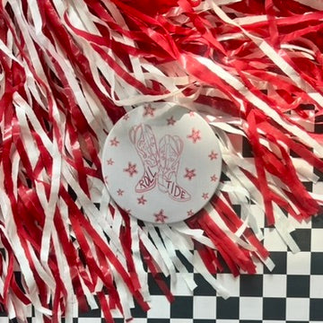 Roll Tide Cowboy Boots Button