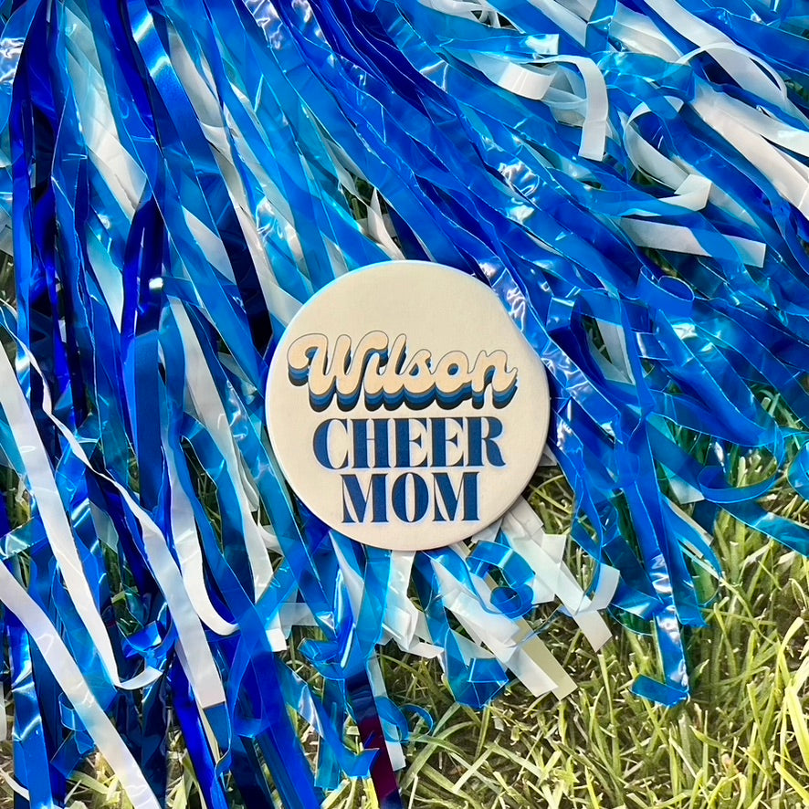 Wilson Retro Cheer Parent Button