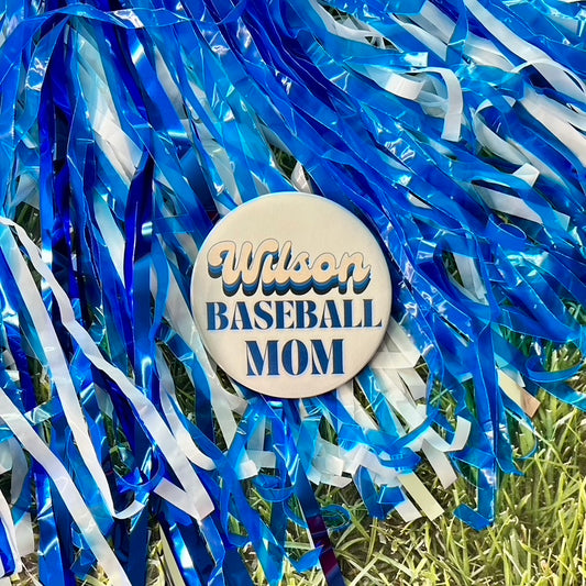 Wilson Retro Baseball Parent Button