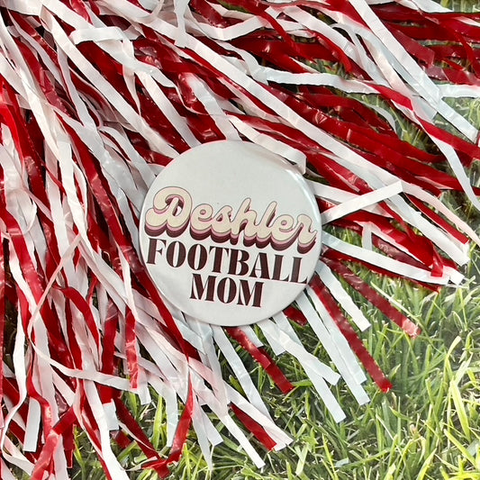 Deshler Retro Football Parent Button