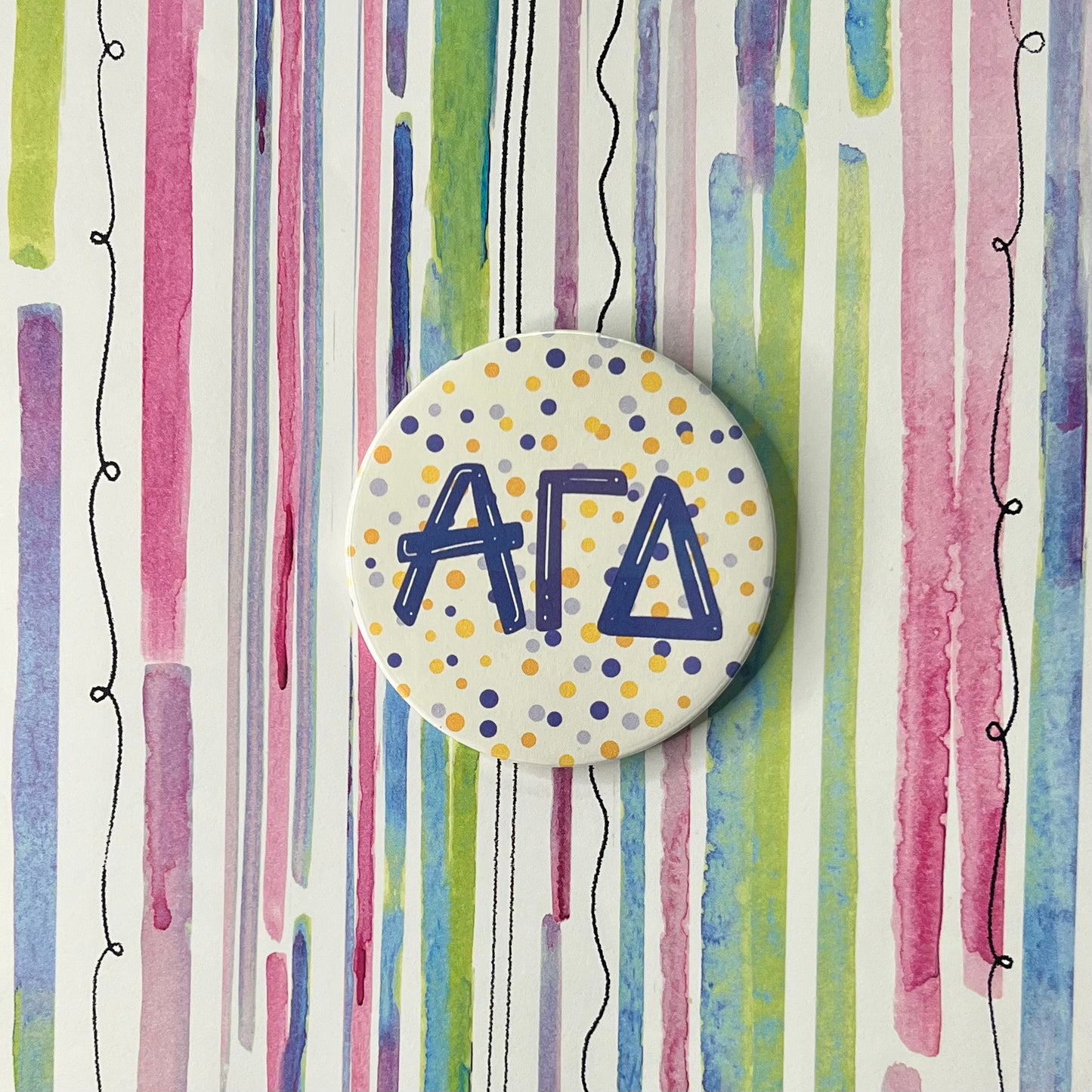 Sorority Polka Dot Button