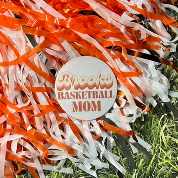 Brooks Retro Basketball Parent Button