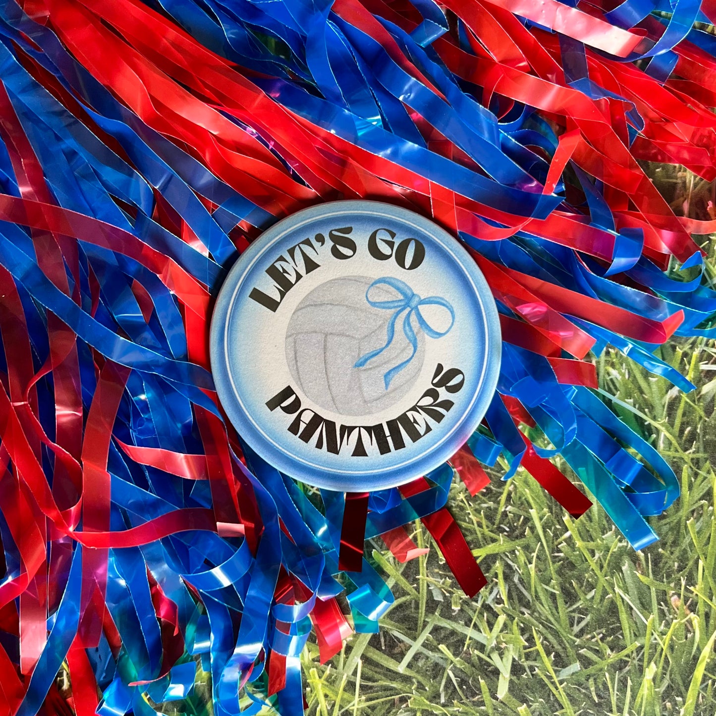 Let's Go Panthers Glow Button