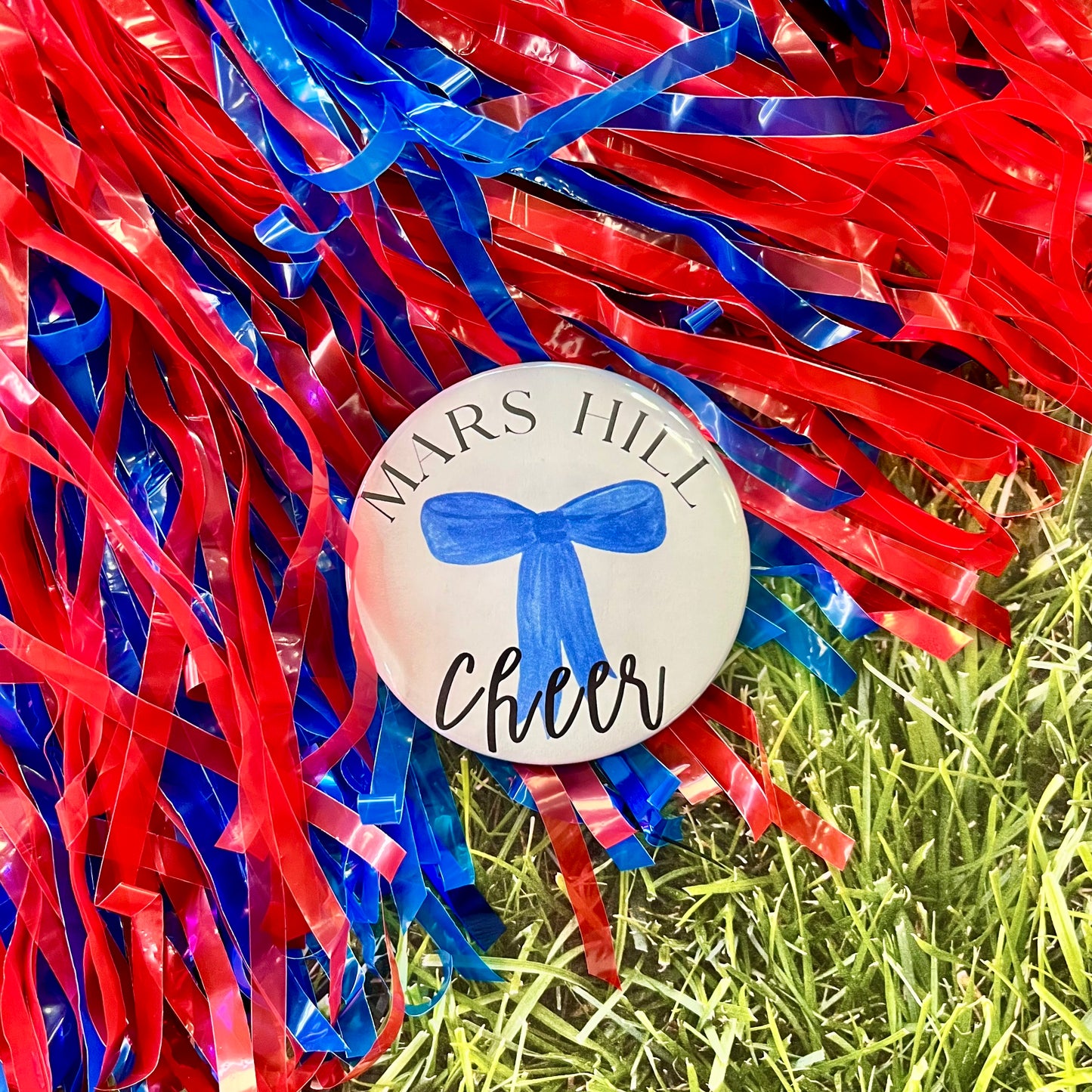 Mars Hill Cheer Bow Button