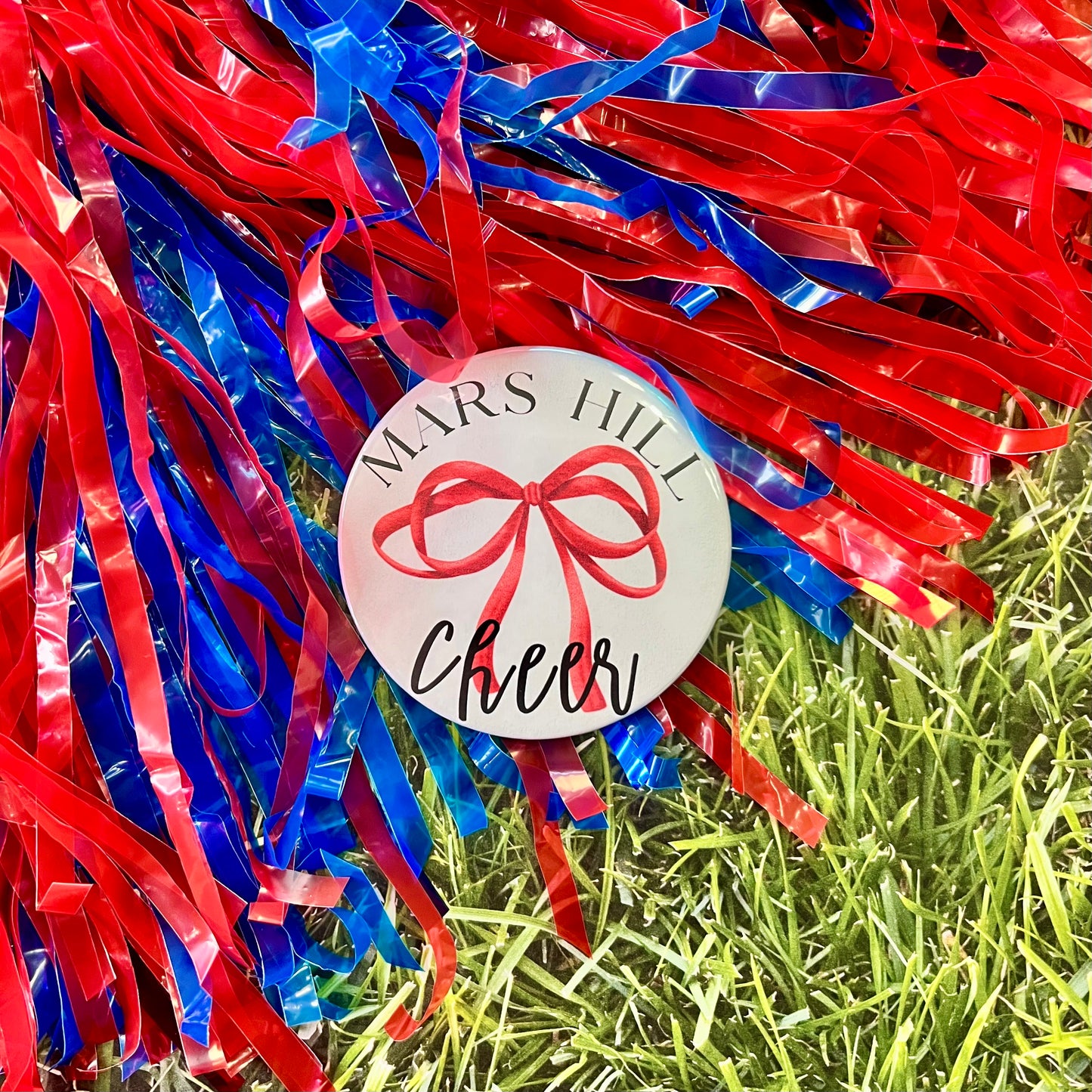 Mars Hill Cheer Bow Button