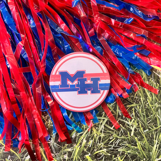 Mars Hill Logo Retro Stripe Button