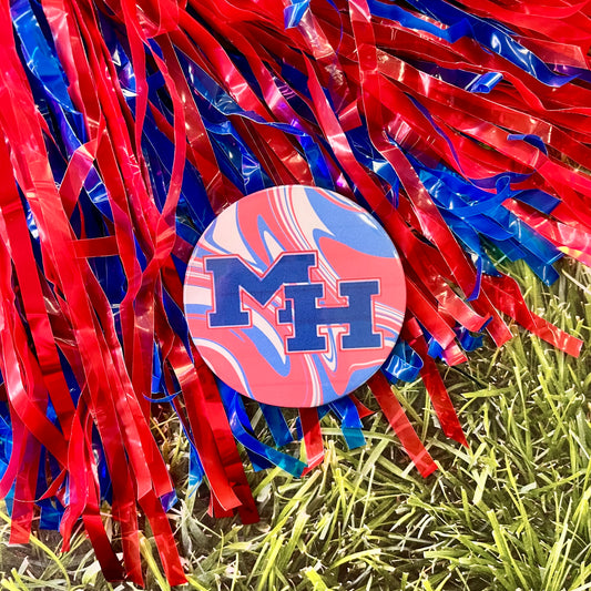 MH Logo Tye Dye Button