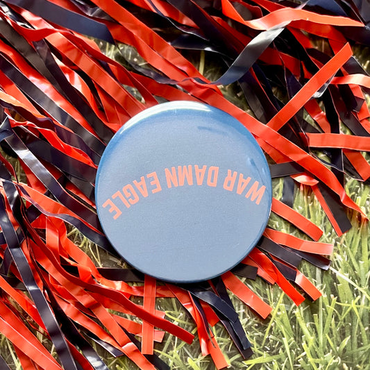 War Damn Eagle Upside Down Button