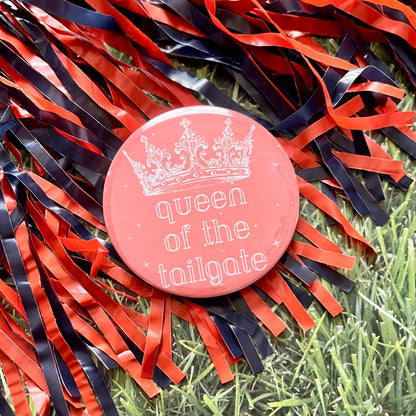 Queen of the Tailgate Button