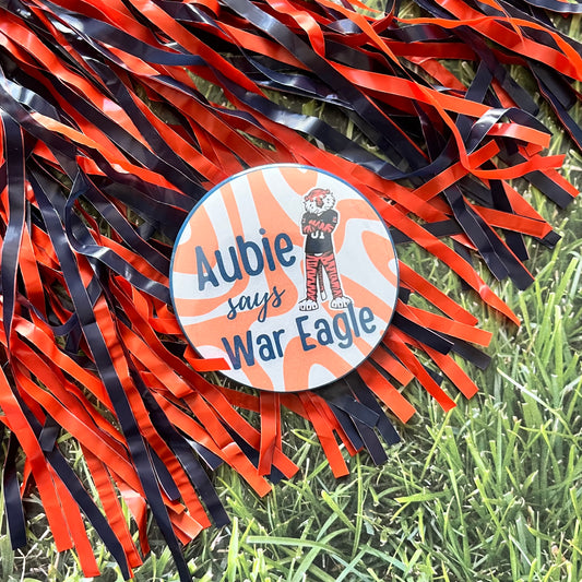 Aubie says WAR EAGLE