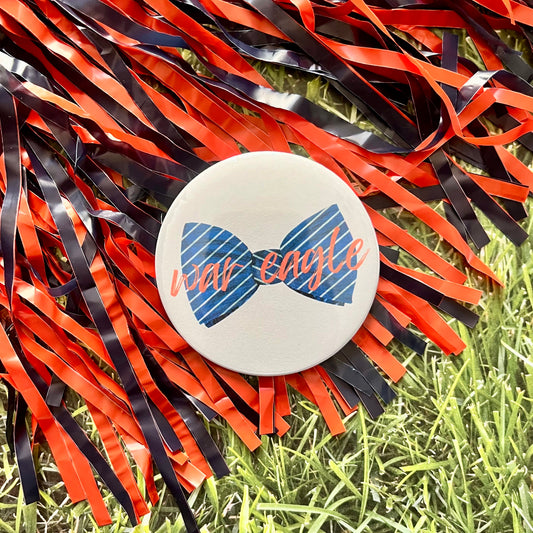 War Eagle Bow Tie Button
