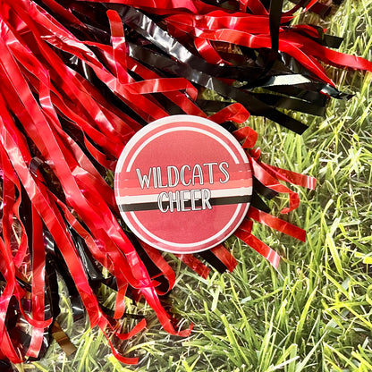 Wildcats Retro Stripe Button