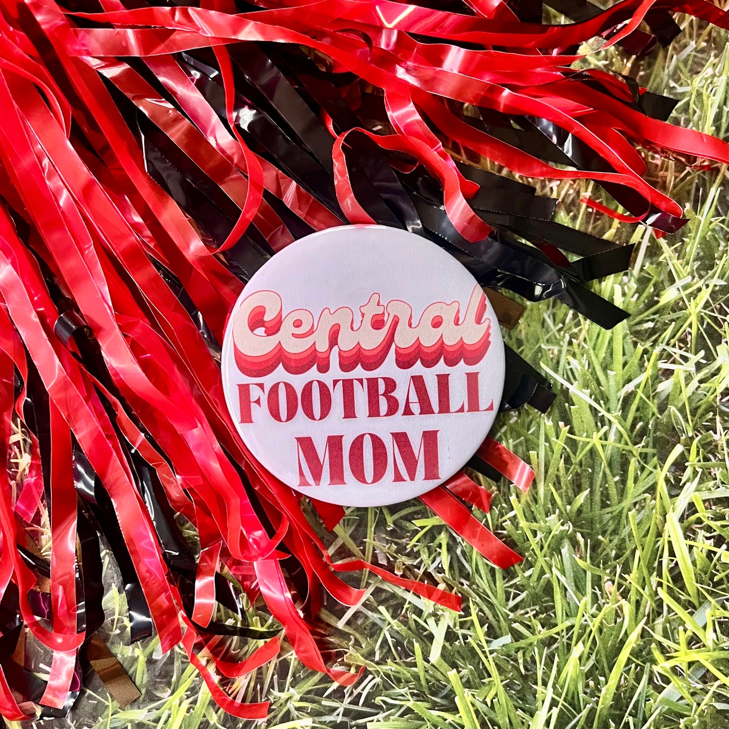 Central Retro Football Parents Button