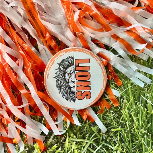 Lions Face Button