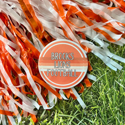 Brooks Lions Retro Stripe Button