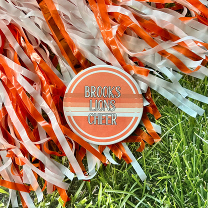 Brooks Lions Retro Stripe Button