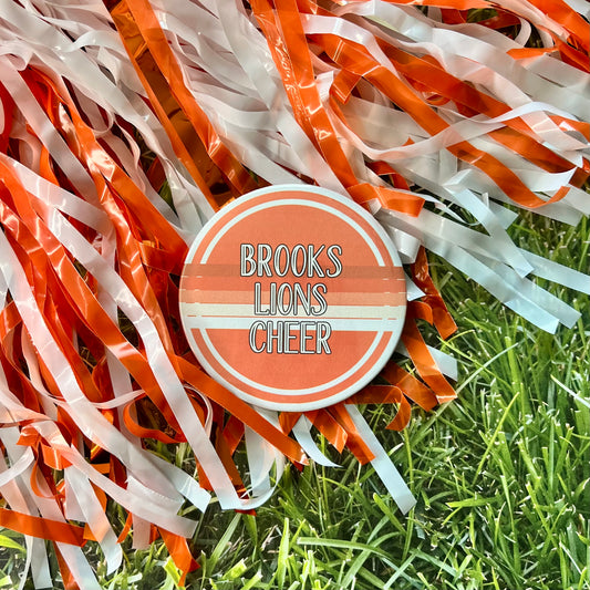 Brooks Lions Retro Stripe Button