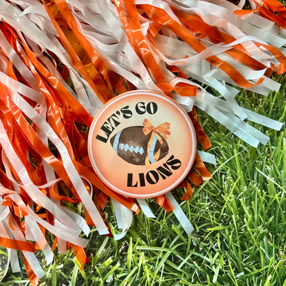 Let's Go Lions Glow Button