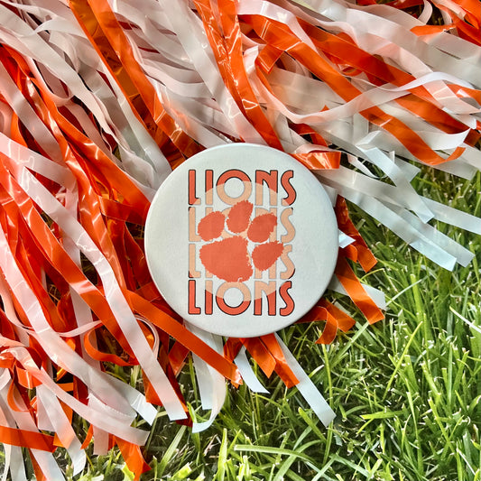 Brooks Lions Button