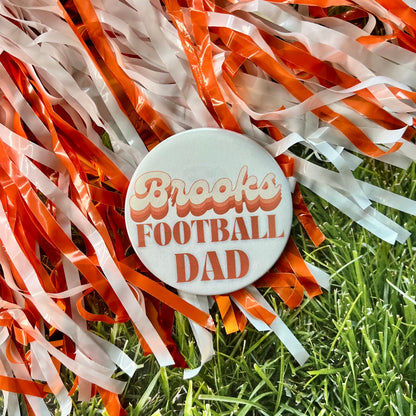 Brooks Retro Football Parents Button