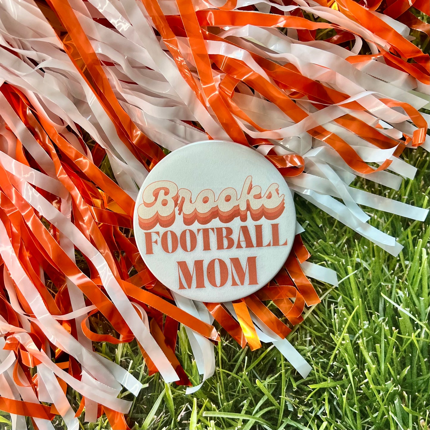 Brooks Retro Football Parents Button