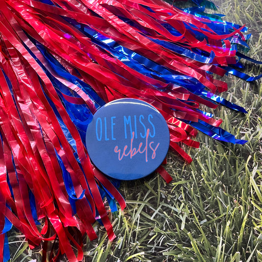 Ole Miss Rebels Script Button