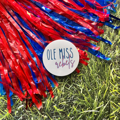 Ole Miss Rebels Script Button