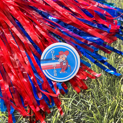 Colonel Reb Retro Stripe Button
