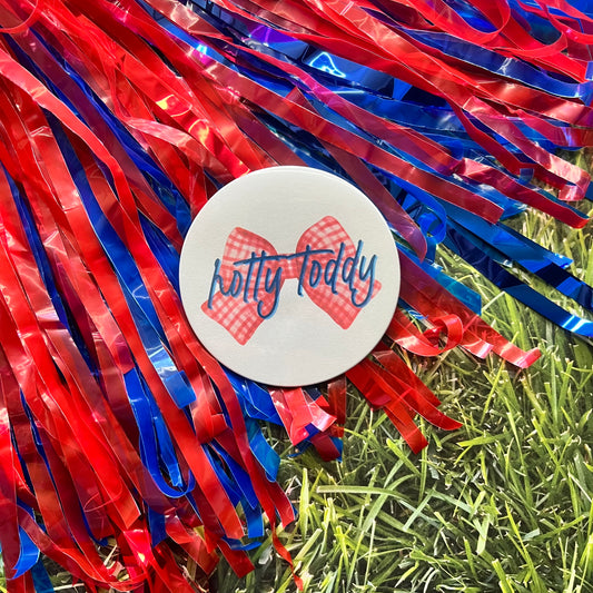 Ole Miss Bow Button