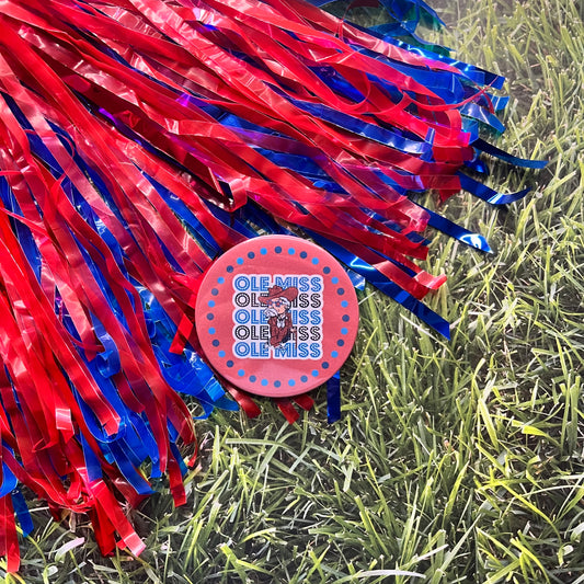 Ole Miss Colonel Reb Button