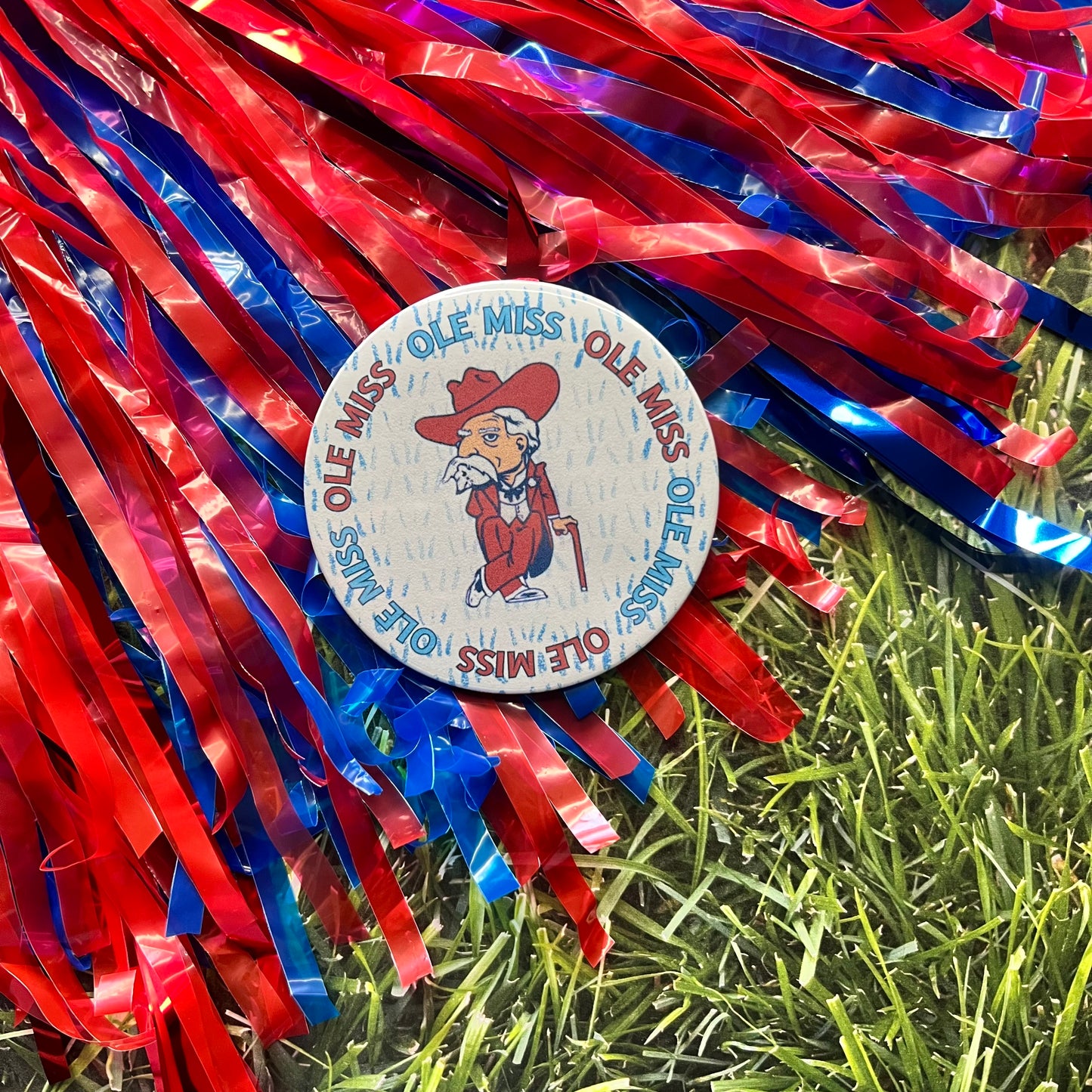 Ole Miss Colonel Reb Button