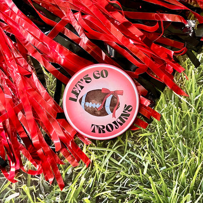 Let's Go Trojans Glow Button