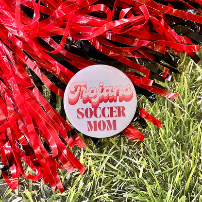 Trojans Retro Soccer Parent Button