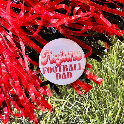 Trojans Retro Football Parent Button