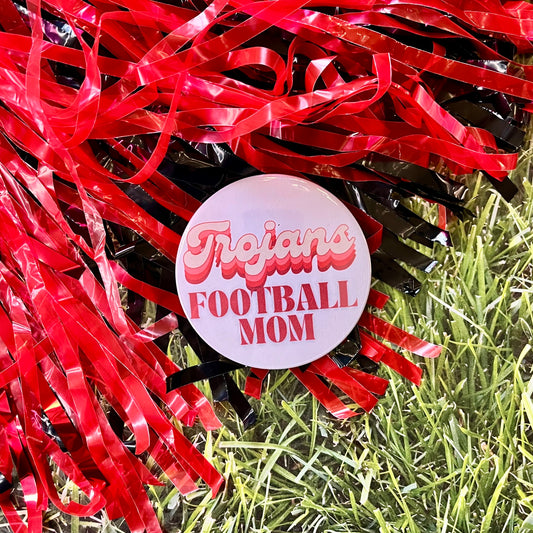Trojans Retro Football Parent Button