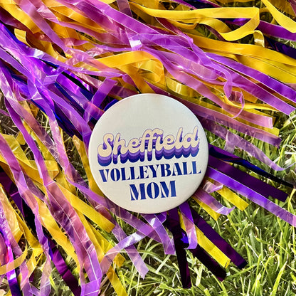 Sheffield Retro Volleyball Parent Button