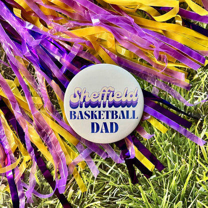 Sheffield Retro Basketball Parent Button