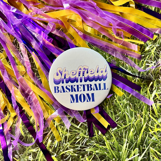 Sheffield Retro Basketball Parent Button