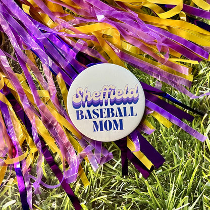 Sheffield Retro Baseball Parent Button
